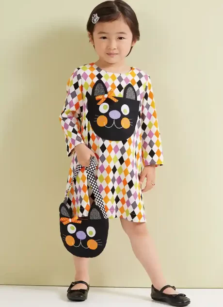 S3042 Toddlers' Dress with Sleeve Variations and Purse by Sew Sweet Chic by Susan Cousineau