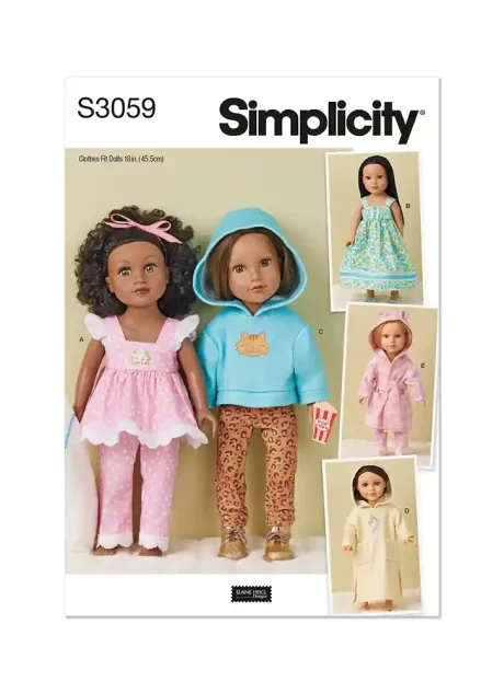 S3059 18" Doll Clothes by Elaine Heigl Designs