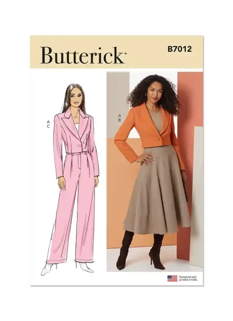 B7012 Misses' Jacket, Skirt, and Pants