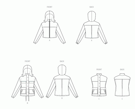 M8532 Misses' Jackets and Vest