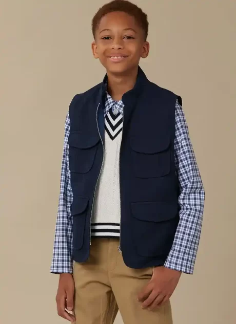 M8537 Children’s and Boys’ Vests, Top and Shirt - Image 5