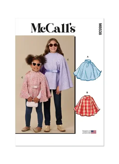 M8538 Children's and Girls' Capes