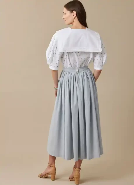 M8540 Misses' Top and Skirt by Laura Ashley