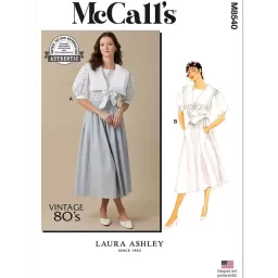 M8540 Misses' Top and Skirt by Laura Ashley