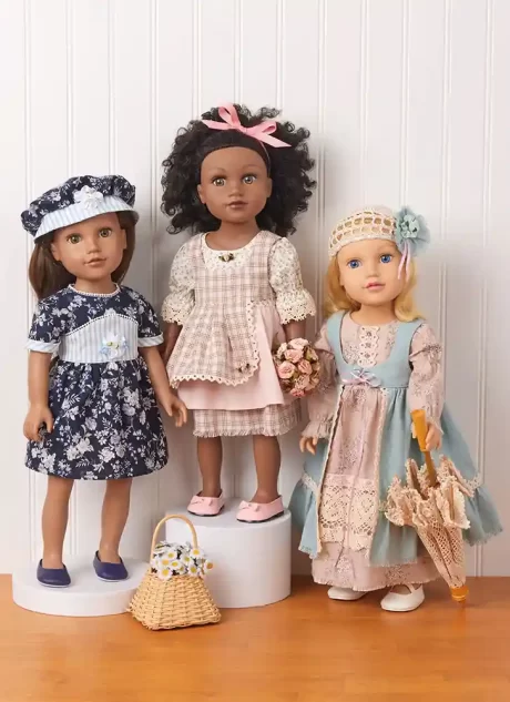 M8543 18" Doll Clothes by Carla Reiss