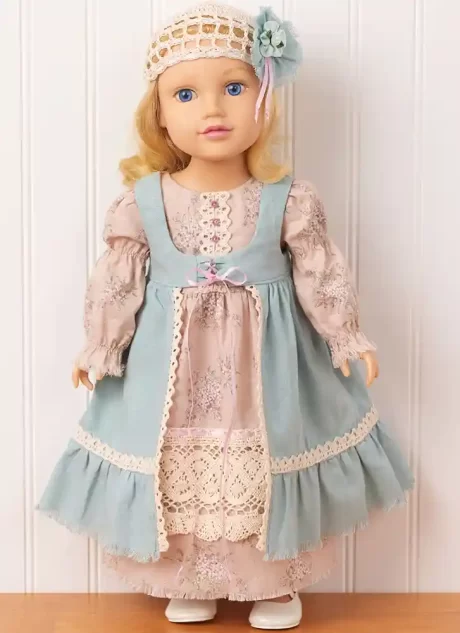 M8543 18" Doll Clothes by Carla Reiss