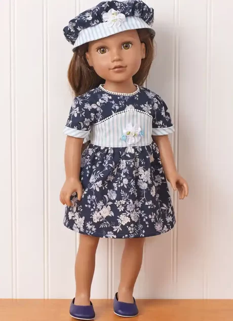 M8543 18" Doll Clothes by Carla Reiss