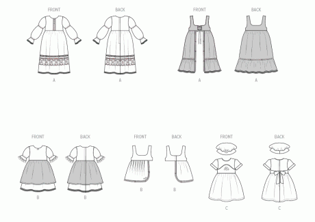 M8543 18" Doll Clothes by Carla Reiss