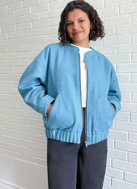 ME2100 Misses' Bomber Jacket by Lydia Naomi