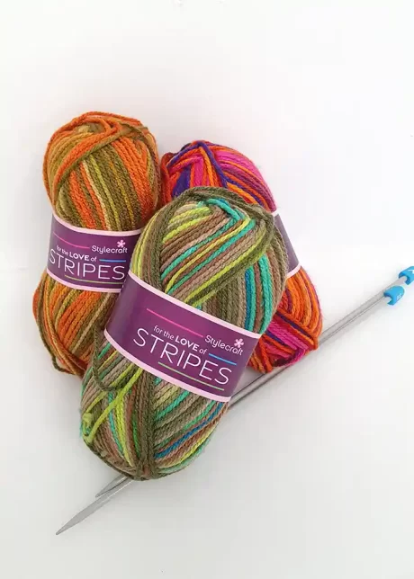 For the Love of Stripes, Chunky Yarn