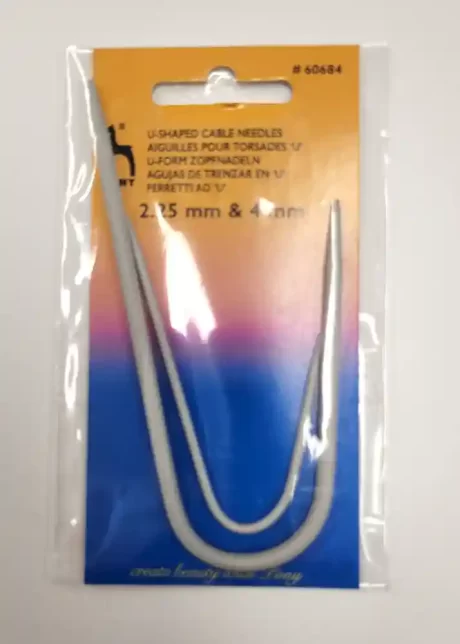 U-shaped cable knitting needles (2mm/4mm)