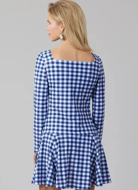 M8551 Misses' and Miss Petite Knit Dresses