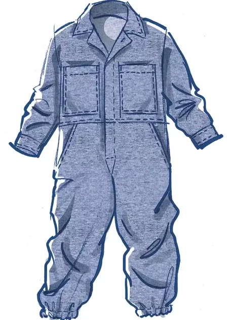 M8567 Children's Jumpsuit with Sleeve Variations