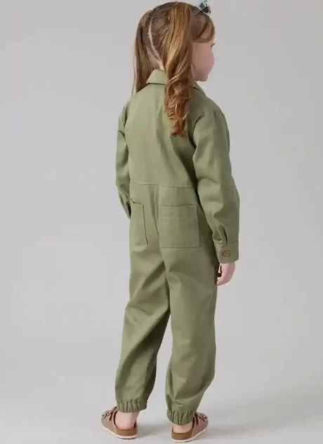 M8567 Children's Jumpsuit with Sleeve Variations