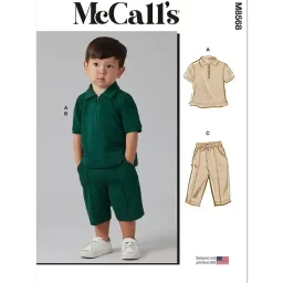 M8568 Toddlers' Top, Shorts and Pants