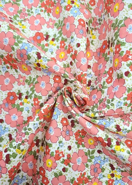 Rose & Hubble 100% cotton poplin "Timeless" (coral)