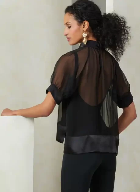 V2090 Misses' Top with Sleeve Variations